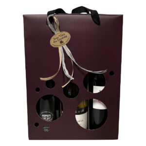 Sac Boxbag 3 bouteilles grenat