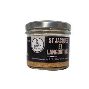 Rillettes de Saint-Jacques & Langoustines, Breizh’illettes, Conserverie artisanale du Trégor, 90 g